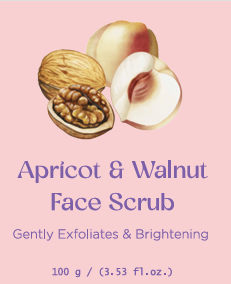 Apricot and Walnut Face scrub